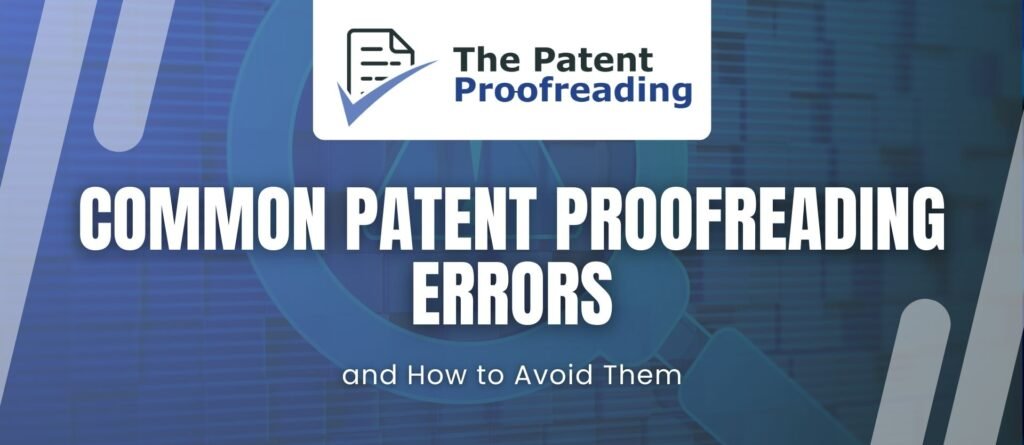 Patent Proofreading Errors