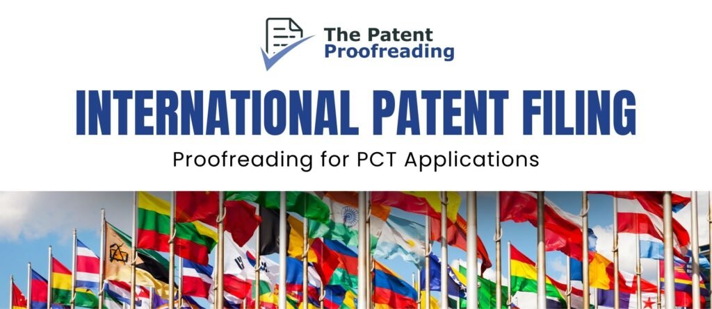 PCT application proofreading