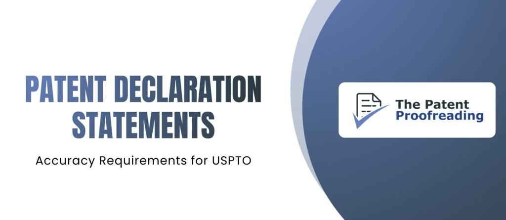 Patent Declaration Proofreading